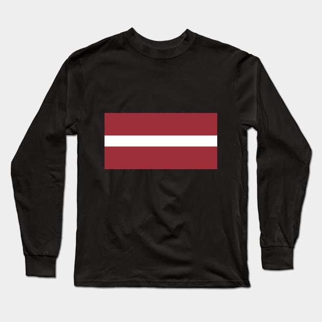 Latvia Long Sleeve T-Shirt by Wickedcartoons